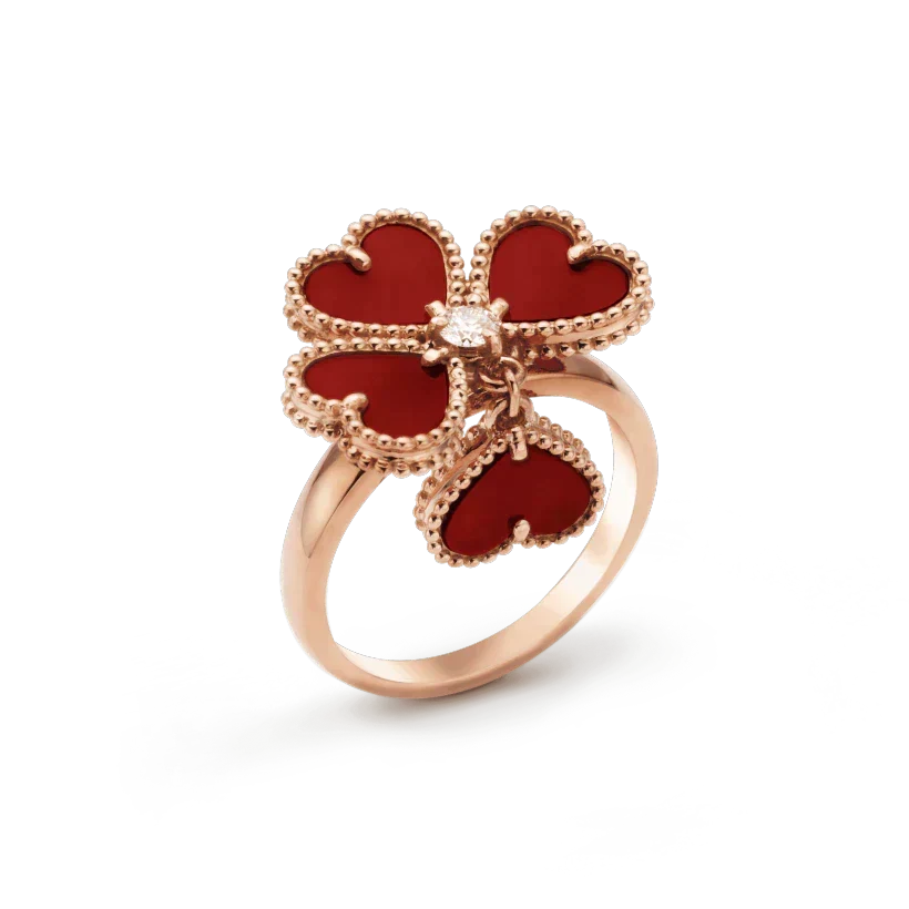 ¡®Veyra Jewelry¡¯SWEET CLOVER CARNELIAN RING