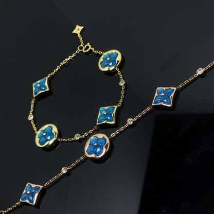 ¡®Veyra Jewelry¡¯STAR AND SUN 4 MOTIF BLUE BRACELET